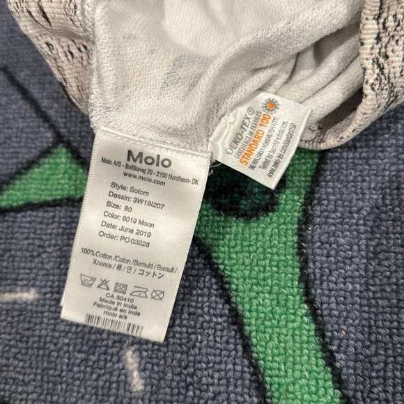 Molo Space Moon landing Sweatshirt sweatpants set sz 80 12M - Picture 9 of 10